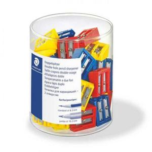 [문구] 스테들러 플라스틱 2홀 연필깎이 50개입 510 60 KP50 연필깎이 연필깍기