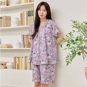 [바풀 주니어]바풀 CA5V14416 여성잠옷 모달 파자마 여름 반팔 잠옷 상하 그레이