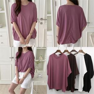 [강물처럼]위쉬몰 IL 가오리스판반팔티셔츠(G901H206) 빅사이즈