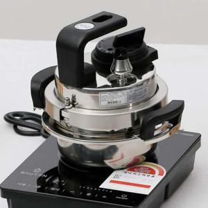 압력밥솥 인덕션 통3중 압력 밥솥 1L 대나무 받침대 세트