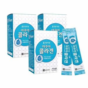 피부관리 종근당건강 저분자 아쿠아 피쉬 콜라겐 30포 3박스