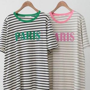 [옷은날개] 빅사이즈 단가라 306P490S 롱원피스 의류 배색