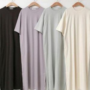 [옷은날개] 306O385S 워싱 원피스 빅사이즈 라떼 심플