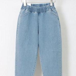 [옷은날개] 데님 빅사이즈 306P214S 연청 배기 밴딩