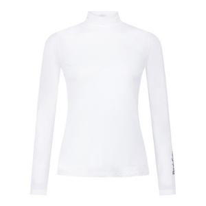 M 파리게이츠골프긴팔티 NQC 521E2TI510_WH 여성 스마일 로고 모크넥 시스루 티셔츠