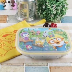 [주방] SE 뽀로로 가방 스텐 식판 도시락 옐로우
