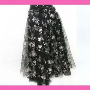 BDS1401 무늬D형밸리스커트 에어로빅타이즈 미니 밸리 댄스복