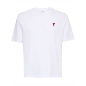 라프리마 아미 체인스티치 하트 로고 루프백 오가닉 코튼 반팔 BFUTS005 726 100