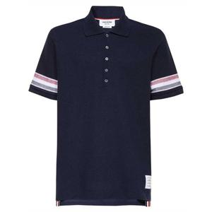 라프리마 톰브라운 RWB 트리밍 텍스처 코튼 반팔 카라티 MJP169A J0046 415