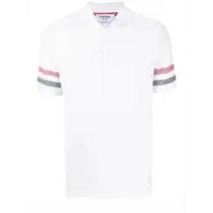 라프리마 톰브라운 RWB 트리밍 텍스처 코튼 반팔 카라티 MJP169A J0046 100