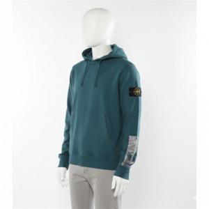 스톤아일랜드 67461 TAPE FOUR 프린트 브러쉬드 코튼 플리스 후드 Sweatshirt_레귤러 핏 791567461 V0057 테이프 포 후드티_레귤러핏 374389