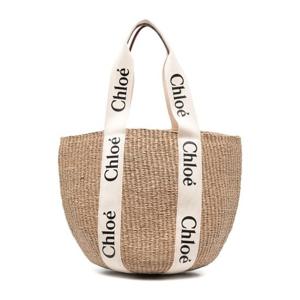 끌로에 로고 위빙 우디 라지 바스켓 토트백 CHC22SS380G55 101