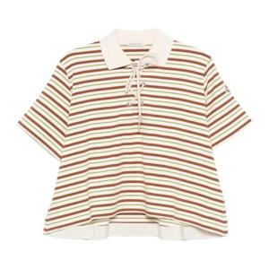 몽클레어 자수 슬리브 패치 스트라이프 폴로 티셔츠 L10938A000