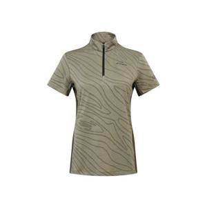 아이더 HERITAGE 여성 하이테크 반팔 짚업 티셔츠_Light Khaki DWM26232K6 407997