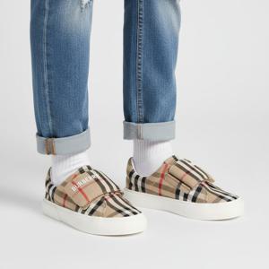 버버리 체크 벨크로 스니커즈 (8079075 ARCHIVE BEIGE 24S)