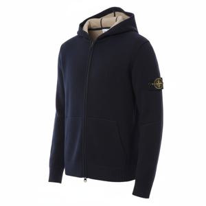 스톤아일랜드 남성 와펜 패치 울 후드집업 (7915523B6 V0020 23F)