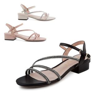 [미소페] 여성 핫픽스 스트랩 샌들 011924712 4cm 011924712