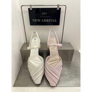 [닥스 슈즈] 닥스 구두 여성 가죽 셔링 투웨이 뮬 샌들 DLO304 DLO304