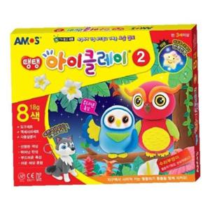 아모스 16000 탱탱아이클레이2 18g/8색 점토 (1개)