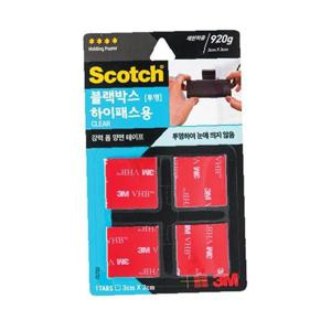 스카치 강력 투명 폼 양면테이프 CLT33/블랙박스 하이패스용