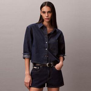 [캘빈클라인 진]여성 크롭 데님 셔츠 47F791G