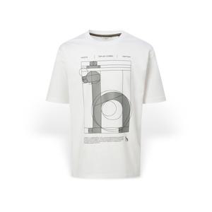 [헤지스] 남성 퍼피 아카이브 그래픽 반팔티셔츠 HZTS5B001OW HZTS5B001