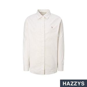 [헤지스 여성] 스트라이프 면혼방 긴팔셔츠 HSSH5DC85