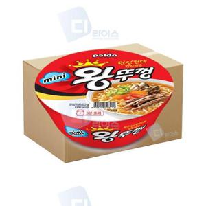 컵라면소컵 팔도 미니 왕뚜껑 컵라면 mini 사발면 80g 48개