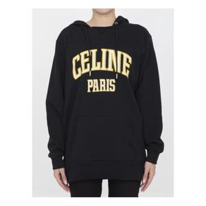 라프리마 셀린느 CELINE 오버사이즈 후디 인 코튼 플리스 로고 후 2Y70F670Q 38WL