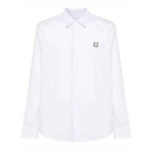 라프리마 메종키츠네 볼드 폭스 헤드 캐주얼 셔츠 캐쥬얼 MM00412WC0026 P100