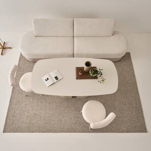 가닉 패브릭 리빙다이닝 일자형 소파