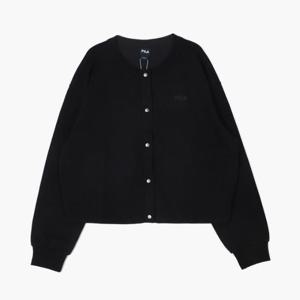 M 휠라자켓 KQC FS2FTH1152F-BLK 크루넥 가디건