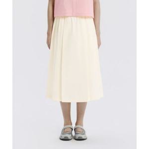 내셔널지오그래픽 NATIONALGEOGRAPHIC N261WSK900 여성 코튼 A라인 플리츠 스커트 IVORY N261WSK100012 432002