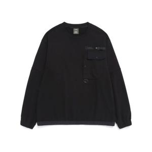 내셔널지오그래픽 NATIONALGEOGRAPHIC N261MSW900 [NRN] 리드 세미오버핏 포켓 맨투맨 BLACK N261MSW900099 432022