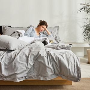 [라뽐므] 호주산 양모 면80수 무봉제양모침구세트 수퍼싱글(SS) 이불+패드+베개커버+세탁망