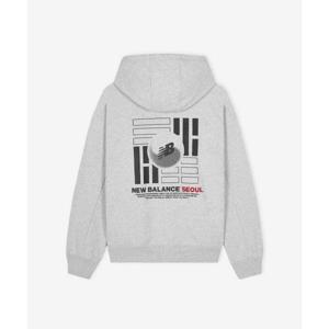뉴발란스 NEW BALANCE NBN0G2A023 UNI NB 건곤감리 익스클루시브 후드티 (GRAY) NBN0G2A023_AC 451194