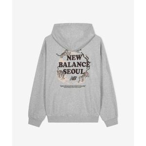 뉴발란스 NEW BALANCE NBN0F4A033 UNI NB 서울 타이거 익스클루시브 후드티 (GRAY) NBN0F4A033_AC 451364