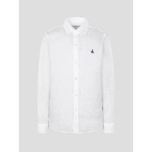 [빈폴멘] 남녀공용 리넨 솔리드 셔츠  화이트 (BC6364C221)