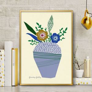 북유럽그림액자 꽃병 화병 꽃 인테리어 A3 VASE1 북유럽그림