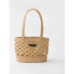 라프리마 프라다 우븐 크로셰 토트백 1BG494 V OOO 2M2T F0018