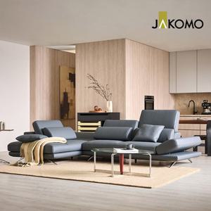 시그니처 하이 4인 코너카우치형 기능성 럭스 통가죽 천연면피 소가죽 소파