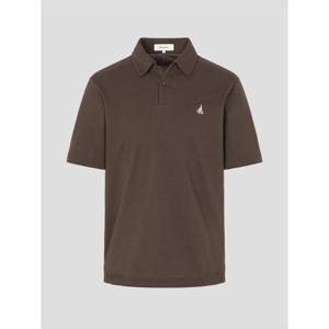 [빈폴멘] 오픈넥 소프트 반달피케 티셔츠  브라운 (BC6342C33D)