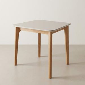 스코나 클라시 포세린 세라믹 원목 800 2인 식탁 테이블