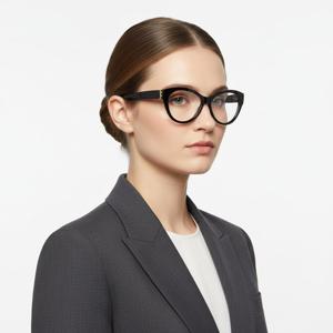 생로랑  안경테 SL M96 001 캣츠아이 뿔테  안경