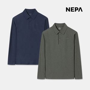 네파 남성 슈퍼파인 긴팔 폴로 티셔츠 간절기 골프 등산 기능성 카라티 7M15206