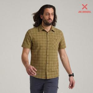 몬츄라 돌로미티 S/S 셔츠 남성 등산 반팔 셔츠 4방향 스트레치 속건 아웃도어 MQCG50X-35