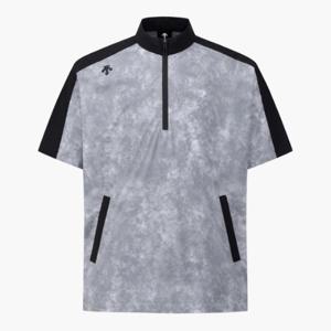 데상트골프자켓 TQT DQ22MFBL43-BLKG 아크먼트(ACMT) 남성 반팔 씨스루 점퍼 / BLACK