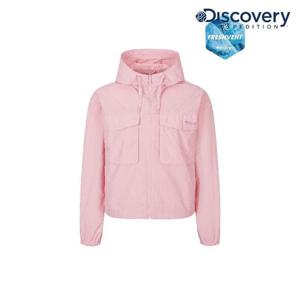 디스커버리 (DWWJ94063_PKL) 여성 프레시벤트2.0 포켓 크롭 바람막이