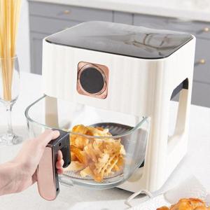 간편세척 LM 대용량 글라스 에어프라이어 내열유리 바스켓 4.5L