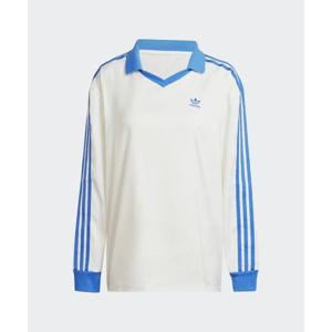 아디다스 ADIDAS 3S 새틴 긴팔 티 - 화이트 블루 IR6100 296876